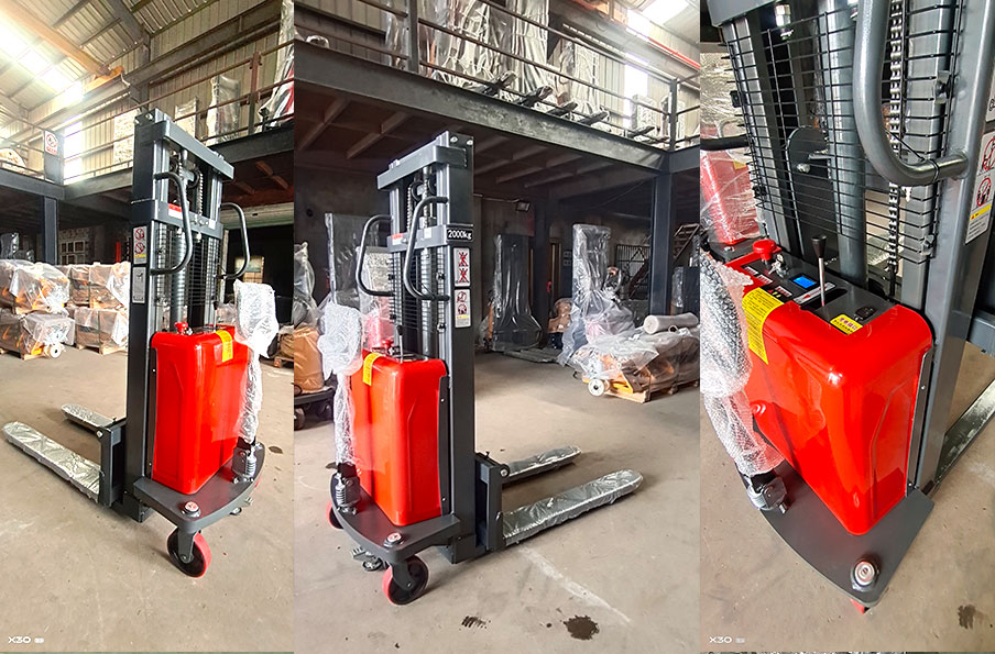What customisable attachments are available for electric forklifts truck?
